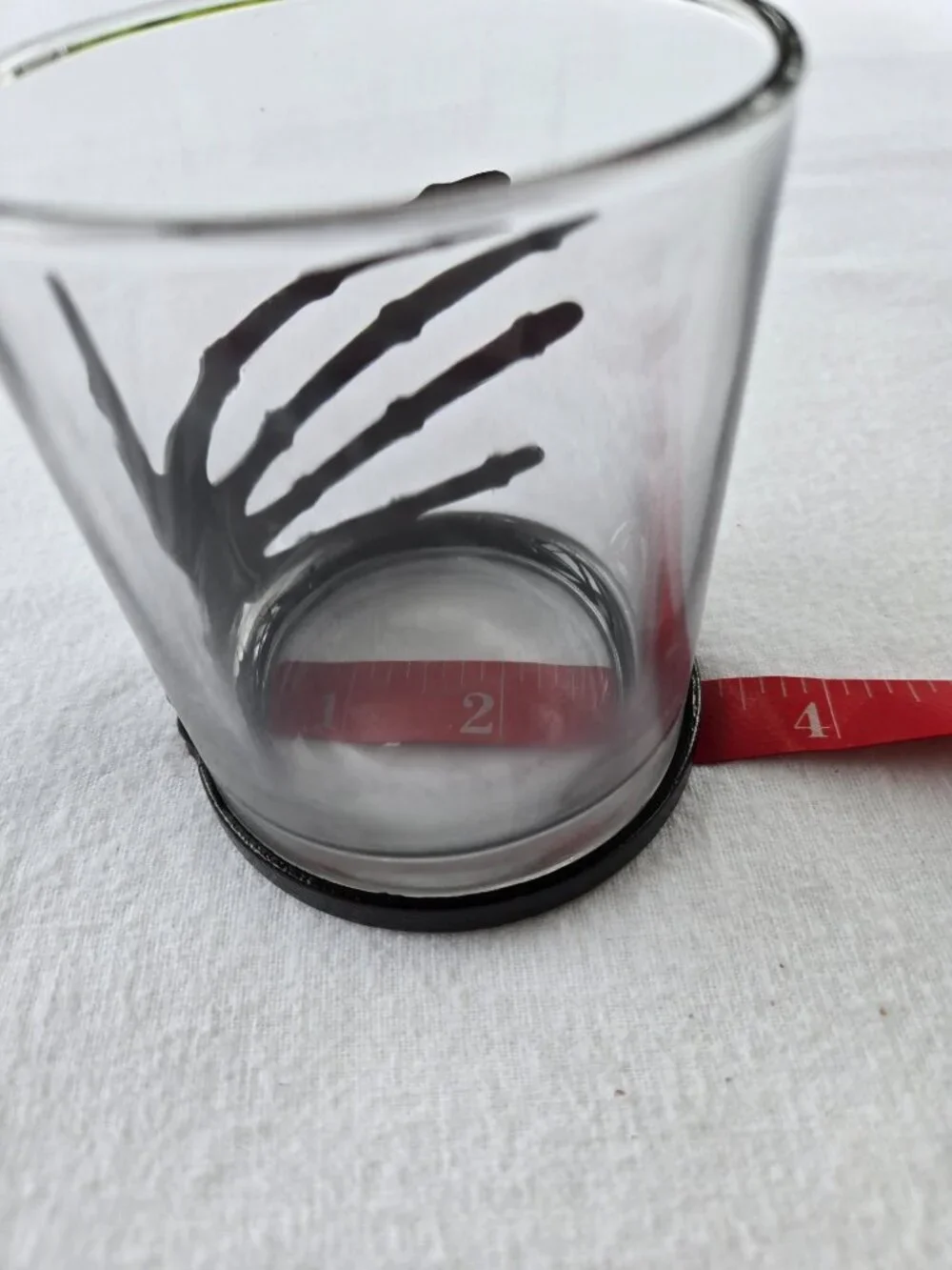 Skeleton Hand Gothic Whisky Glass Halloween Party Barware Witchy Spooky